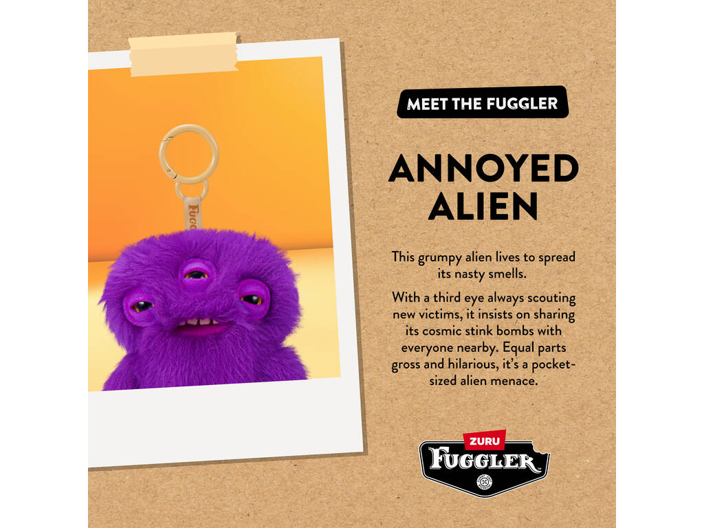 Zuru Fuggler Portachiavi di peluche da 12 cm