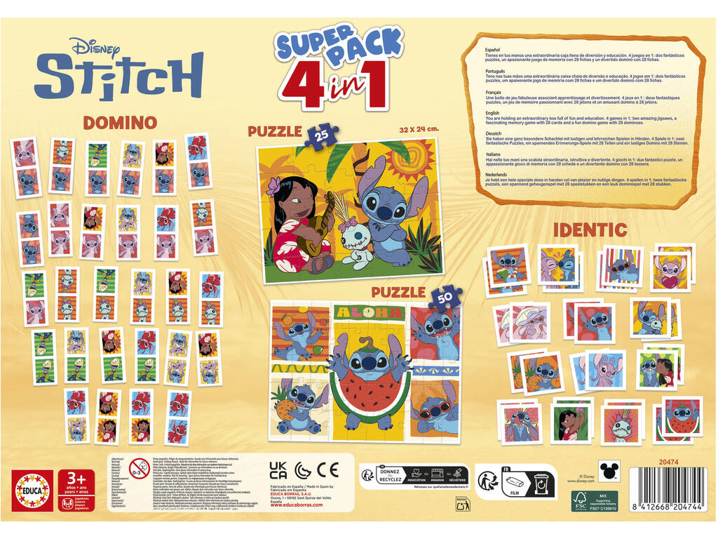 Super pack 4 en 1 Disney Stitch