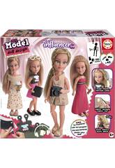 Pack de création My Model Doll Poupée d'influenceuse avec tenues et accessoires