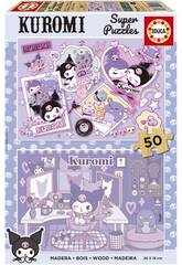 Puzzle en bois 2x50 Kuromi