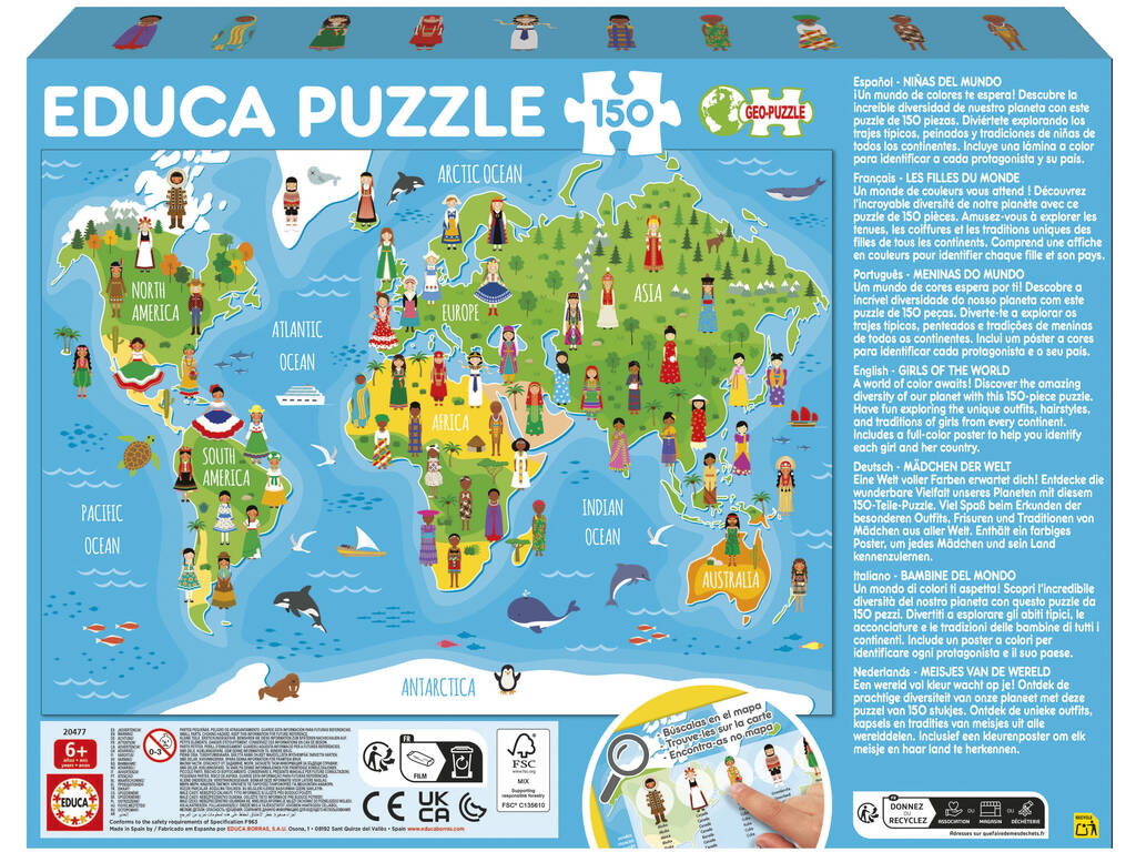 Puzzle 150 femmes du monde
