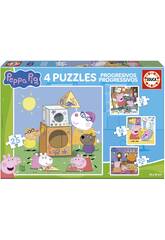 Puzzles Progresivos Peppa Pig 12-16-20-25