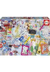 Puzzle 1000 Reise-Collagen