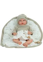 Poupée Reborn Noa Beige de 40 cm avec tétine et couverture d'hiver