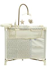 Cuna Cambiador 4 en 1 Plegable Reborn de París de 58x78x32 cm con Perchas
