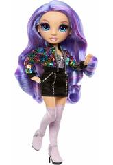 Rainbow High Style Icons Muñeca Violet Willow con 2 Looks