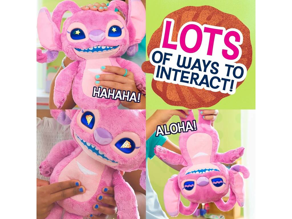 Disney Stich Muñeco Interactivo Muchos Estados de Ánimo Angel de 30 cm con Sonidos y Efectos - imagen 3