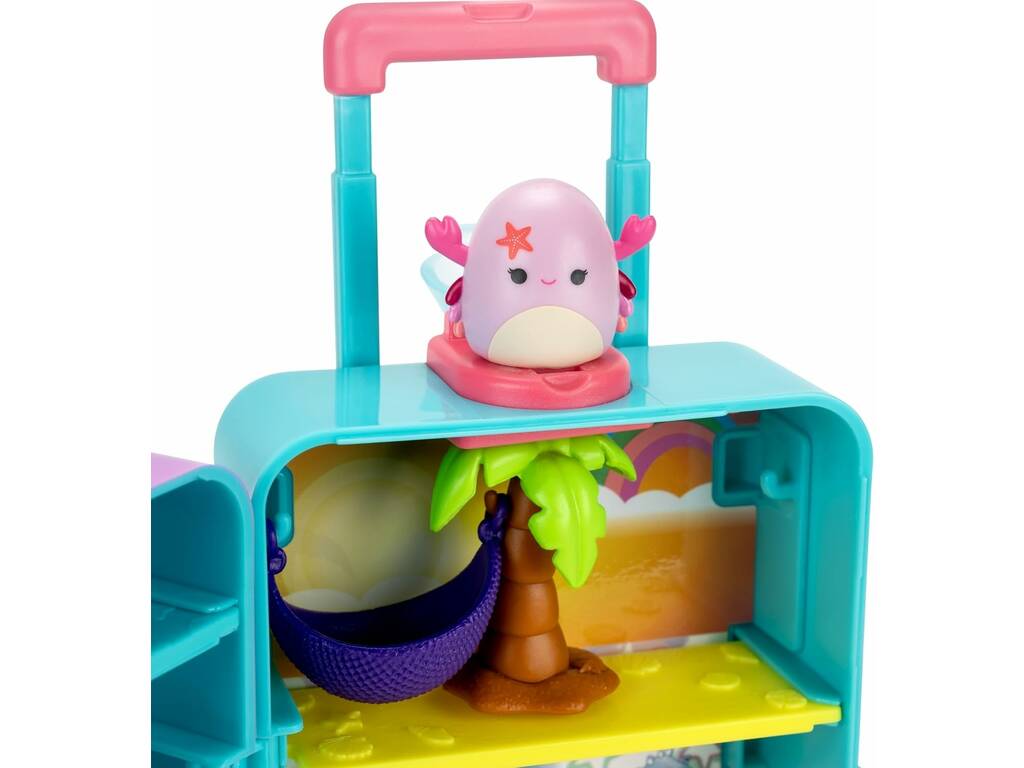 Ensemble de jeu Squishmallows Squish-a-longs valise contenant 2 Mini-Squish et des accessoires