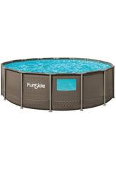 Piscina desmontável Oasis Designer Pool de 457 x 122 cm com janela FunSicle FAQ01548B 