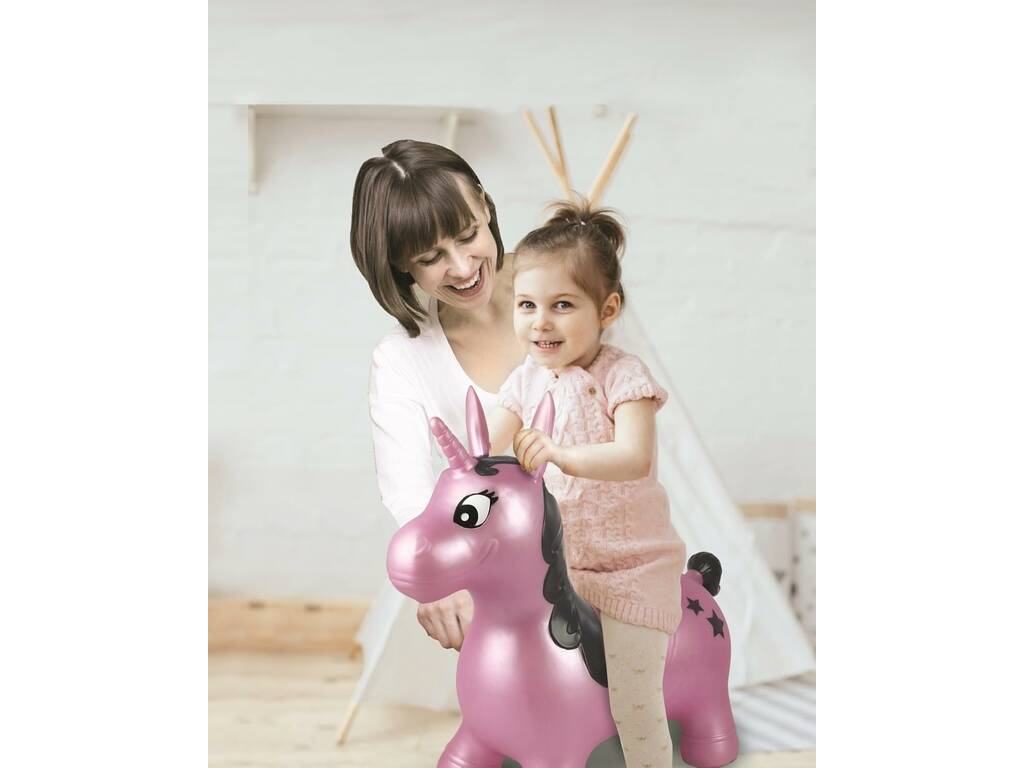 Unicornio Hinchable Saltarín de 50x25x57 cm - imagen 3