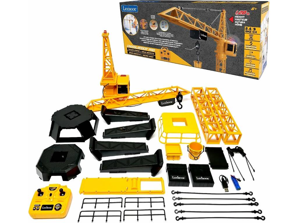 Grúa Gigante Radio Control Croslander Pro de 128 cm con Luz y Sonidos - imagen 3