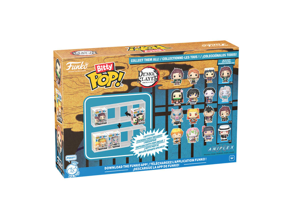Funko Bitty Pop Demon Slayer Pack 4 con Nezuko Kamado
