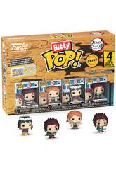 Funko Bitty Pop Demon Slayer Pack 4 con Tanjiro Kamado