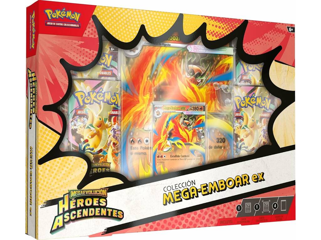Pokémon TCG Megaevolución Héroes Ascendentes Caja Colección Mega EX