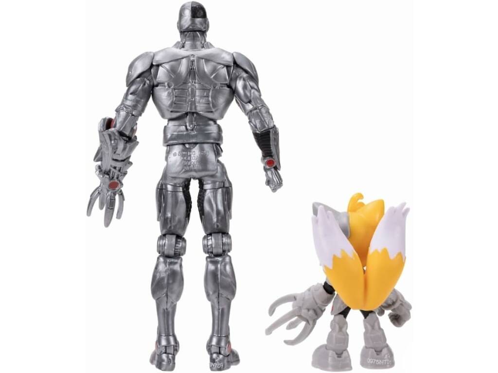 DC X Sonic Multipack Figuras de Acción Cyborg de 13 cm y Tails de 7 cm
