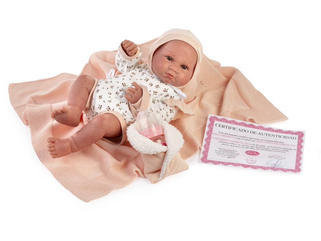 Muñeca Bebé Sweet Reborn Luca de 42 cm con Biberón