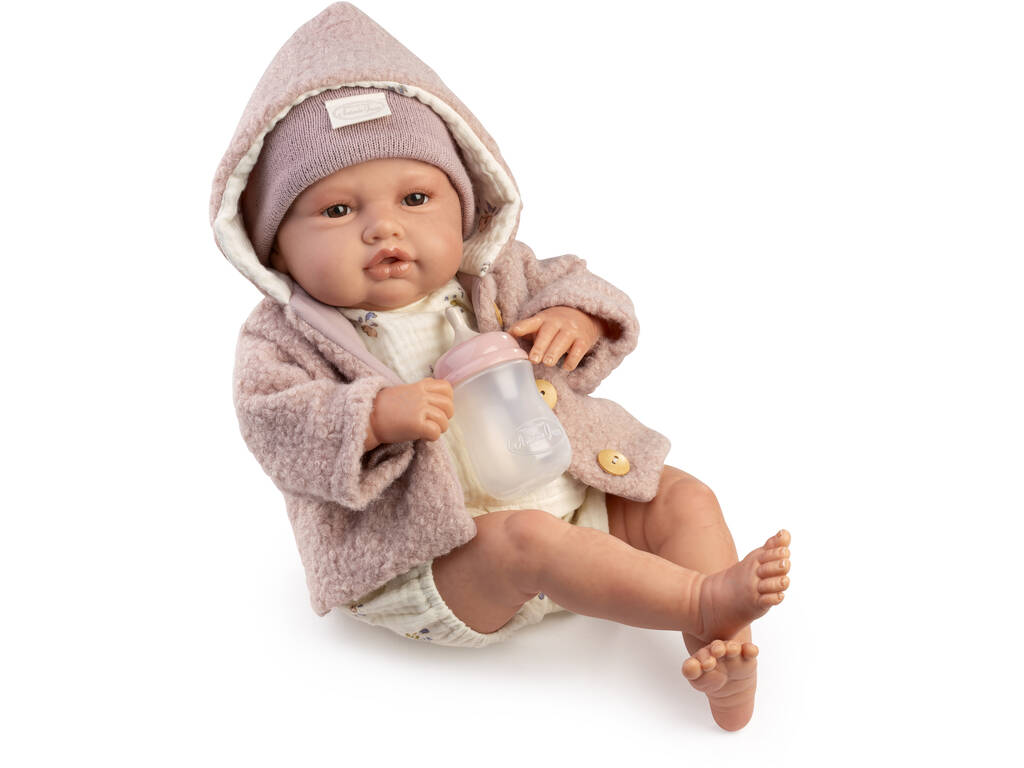 Muñeca Bebé Reborn Love Invierno de 50 cm con Chupete y Biberón