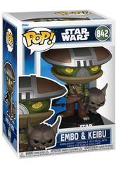 Funko Pop Star Wars The Mandalorian And Grogu Figura Embo con Cabeza Oscilante y Keibu
