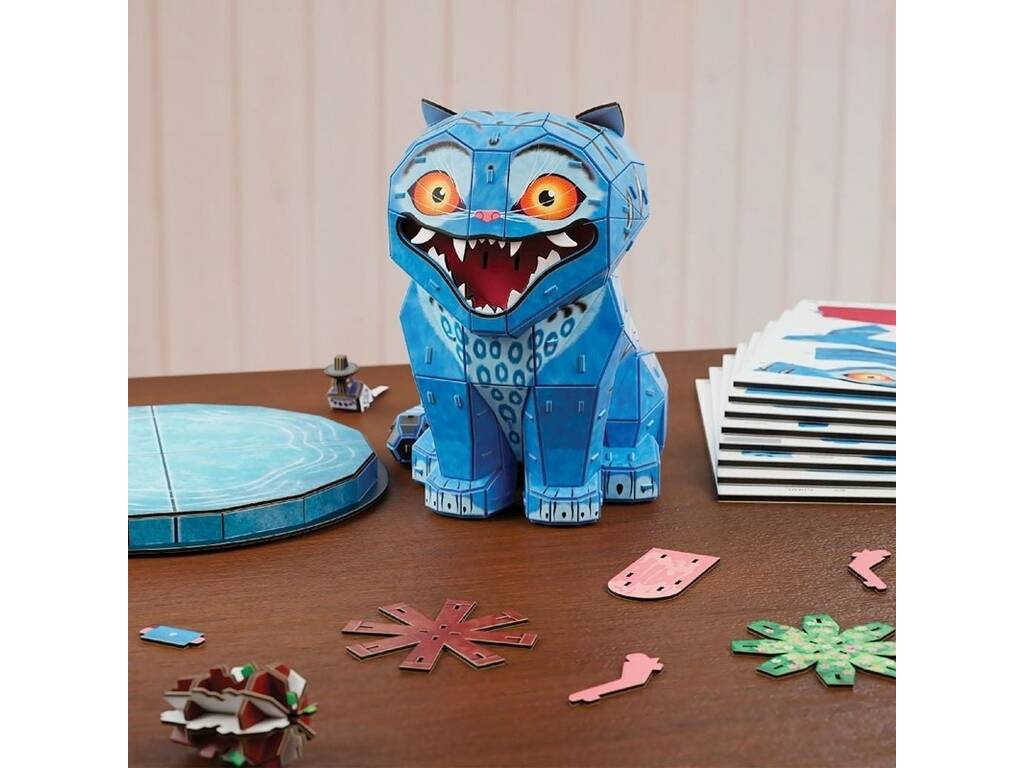 Puzzle 4D Build 168 Piezas K-Pop Demon Hunters Tigre Derpy y Pájaro Sussie