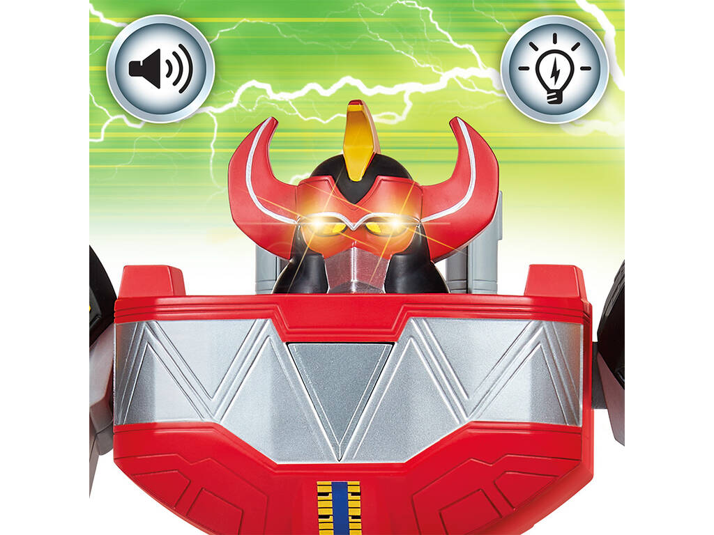 Power Rangers Mighty Morphin Re-Ignition Ultimate Megazord Electrónico de 30 cm