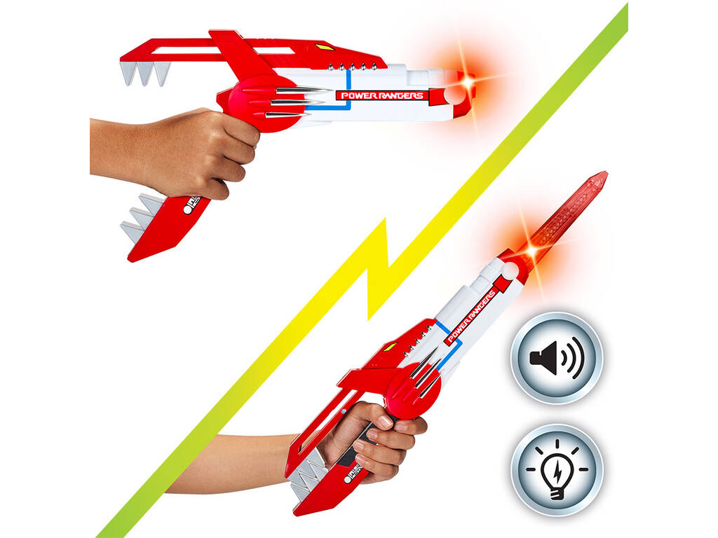 Power Rangers Mighty Morphin Re-Ignition Blade Blaster Transformable con Luces y Sonidos
