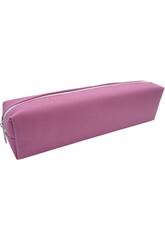 Boîte de rangement rose unie 6 x 21 x 4 cm
