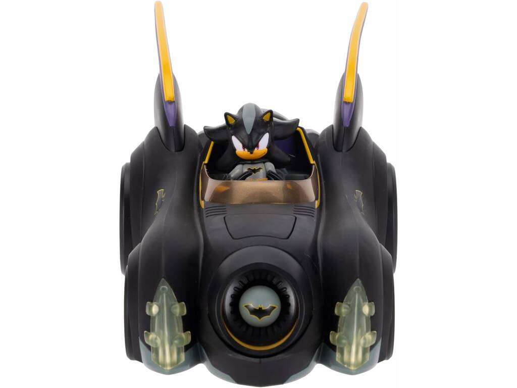 DC X Sonic Figura Shadow como Batman de 7 cm con Batmobile