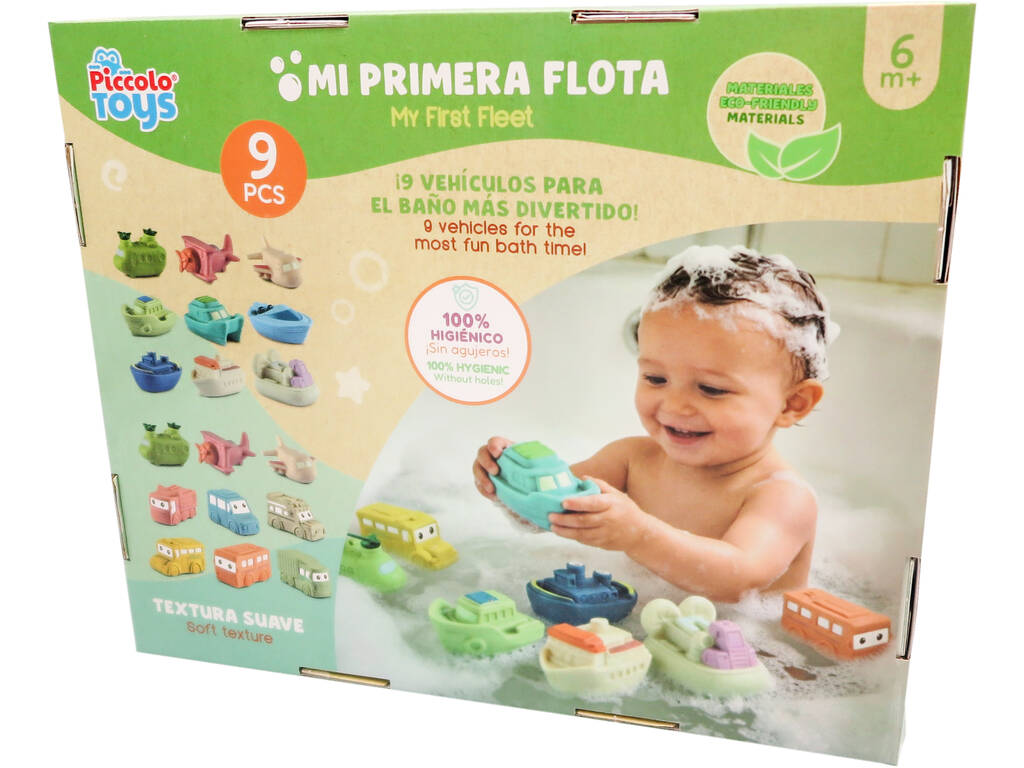 Set Juguetes de Baño con 9 Aviones y Vehículos - imagen 3