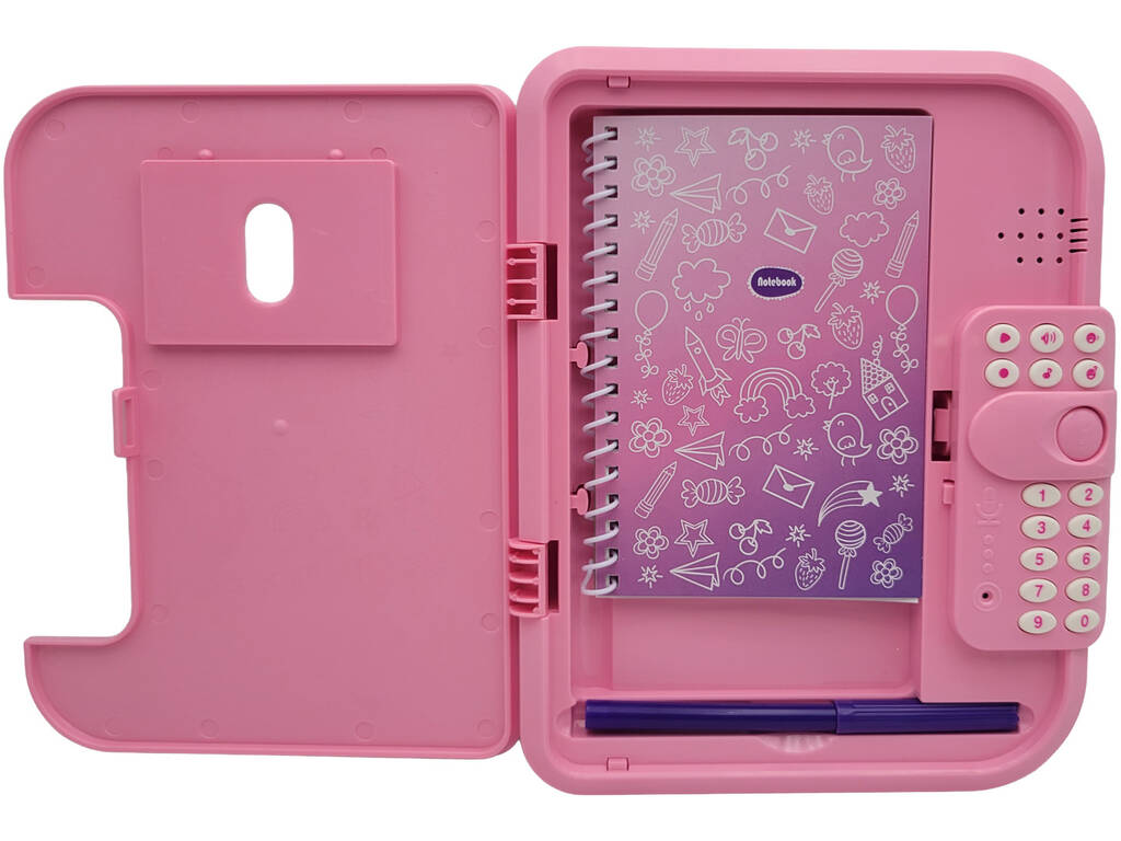 Journal intime Magic Unicorn Rose de 22,5 x 18 x 4 cm avec code et jeux - imagen 3