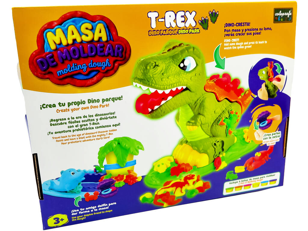 Masa de Moldear Set T-Rex Dino Parque con Plastilina y Accesorios - imagen 3