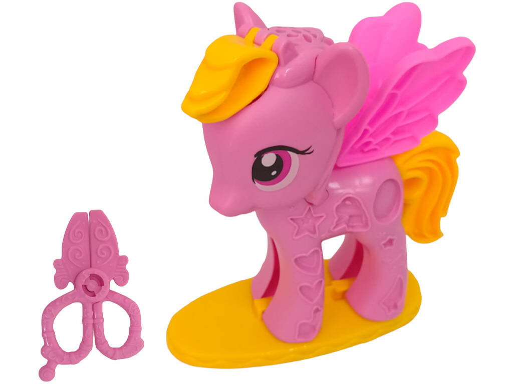 Masa de Moldear Set Poni Alado Rosa con Plastilina y Tijeras - imagen 3