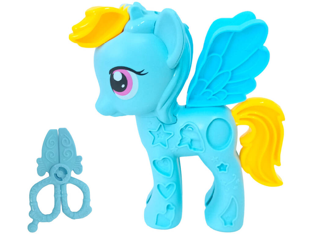Masa de Moldear Set Poni Alado Azul con Plastilina y Tijeras - imagen 3