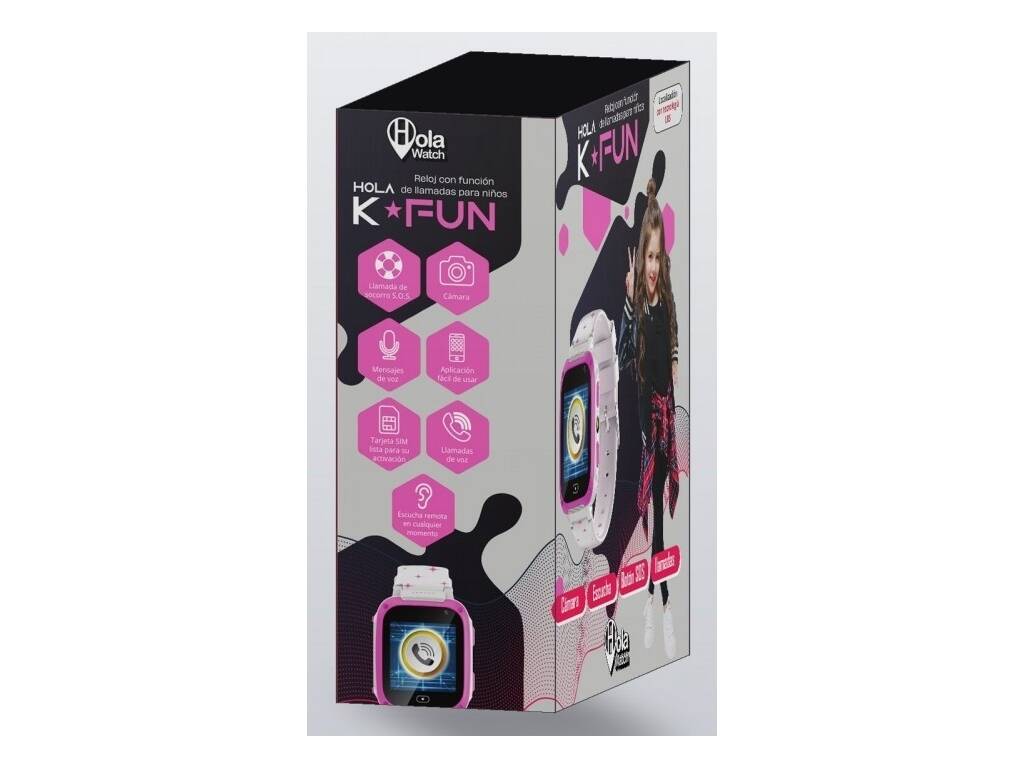 Reloj Inteligente HolaWatch K-Fun Blanco y Rosa con Localización LBS - imagen 3