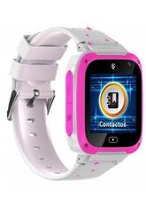Reloj Inteligente HolaWatch K-Fun Blanco y Rosa con Localización LBS