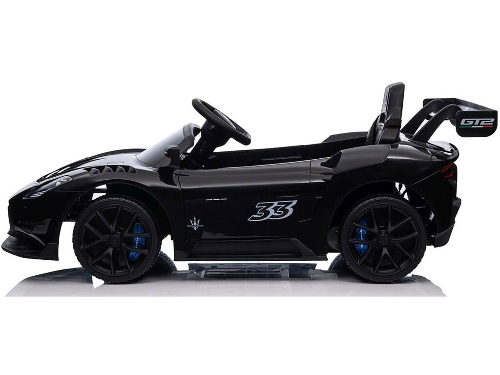 Voiture décapotable Maserati GT2 noire télécommandée, alimentée par une batterie Li-ion de 10,8 V avec éclairage - imagen 3
