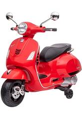 Moto a Batería Infantil Vespa Roja Batería Li-ion de 7,2V
