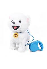 Mi Mascota Inteligente Interactiva Perrito Blanco Andador de 26 cm con Accesorios