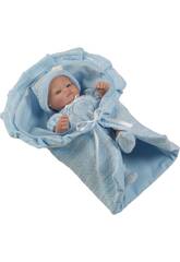 Muñeco 25 cm Mini Recién Nacido Vestido Azul