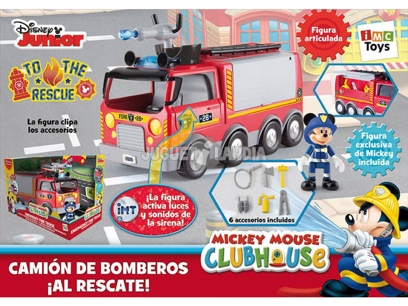Mickey Mouse Feuerwehrauto zur Rettung