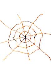 Tela de araña Naranja-Negra 150x150 cm.