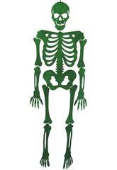 Esqueleto Verde Eva Con Brillo 155 cm.
