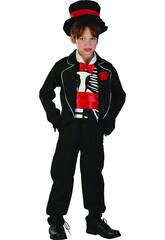 Fantasia Vampiro Esqueleto Menina Tamanho XL