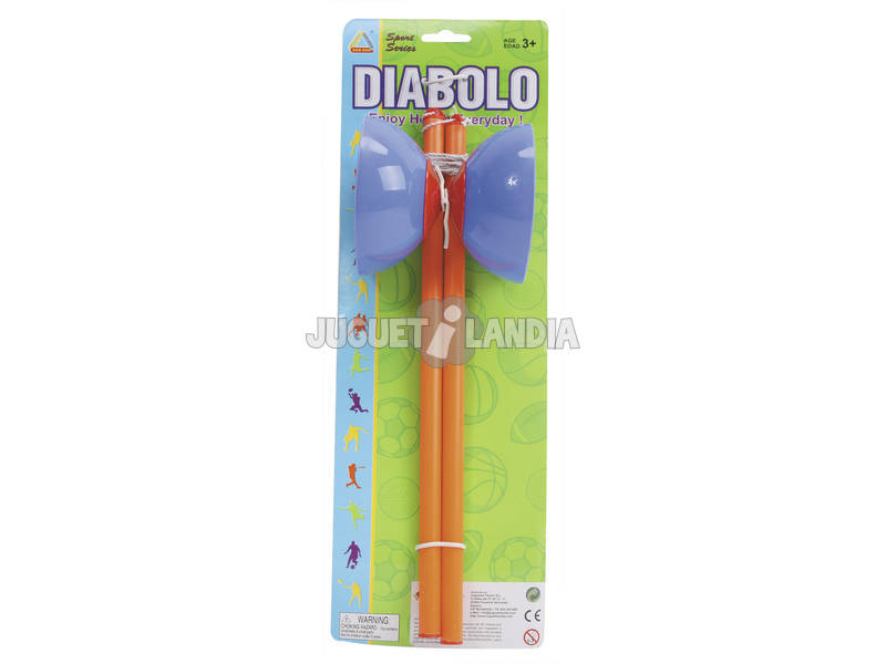 Diabolo 38 cm.con Kunststoff-Sticks.