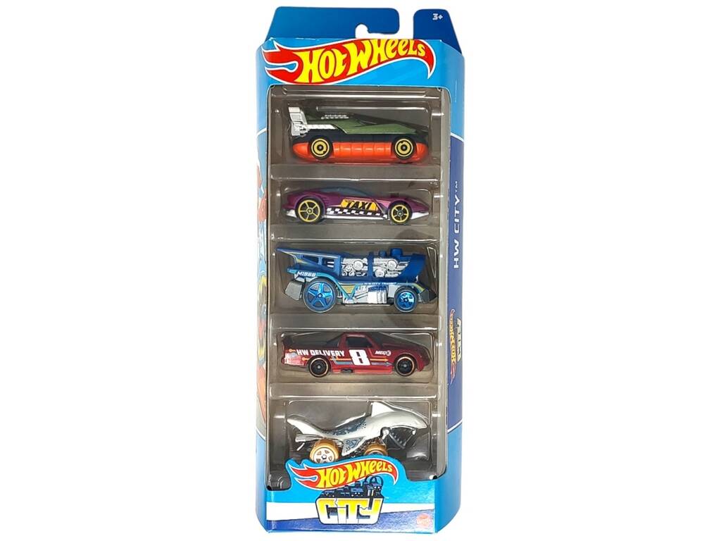 Hot Wheels Pack de 10 coches de juguete de carreras, regalo +3
