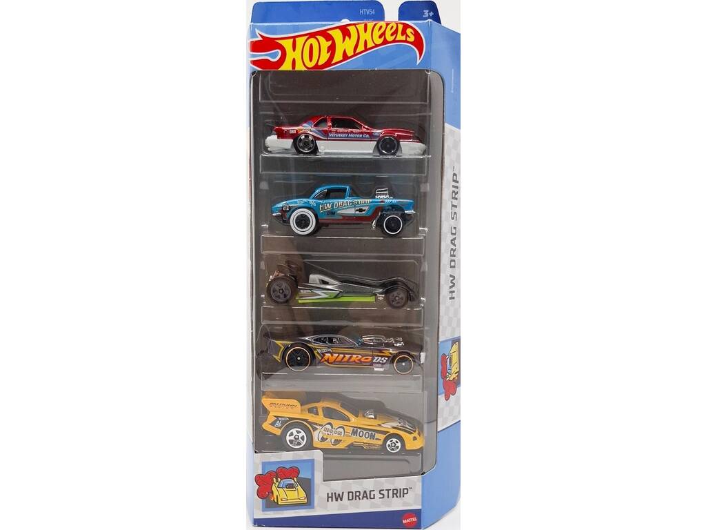 Hot Wheels Pack 5 Veículos de Brinquedo Mattel 1806