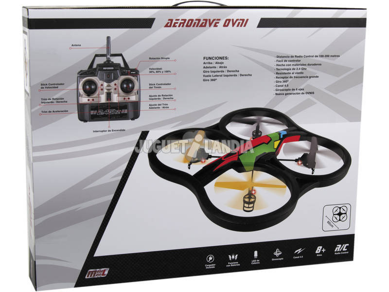 Rádio Controle Drone Aeronave 60 cm. 2.4 GHZ. Telecomando