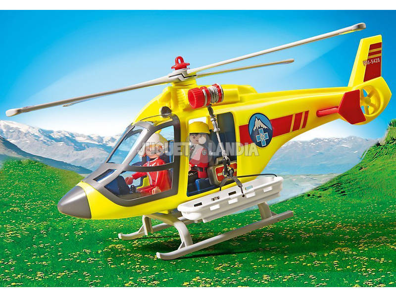 Playmobil Helicóptero de Rescate de Montaña
