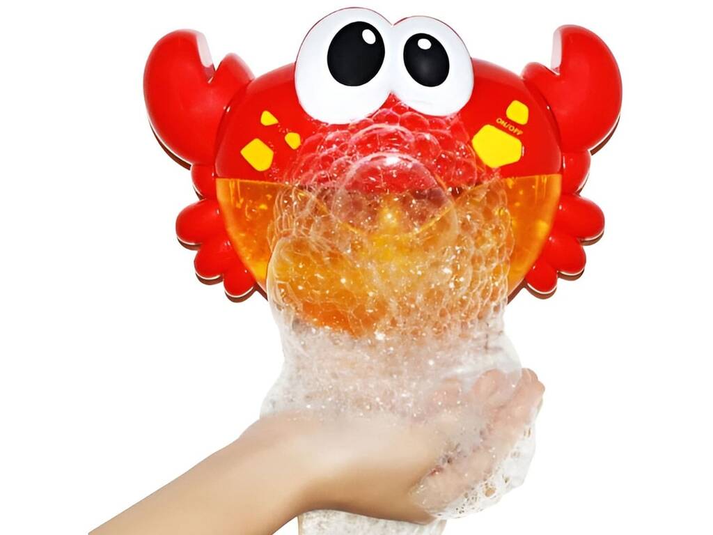 Souffleur de bulles de savon pour le bain Crabe Alejo avec musique