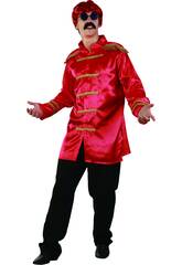 Disfraz Estrella del Rock Rojo Hombre Talla L