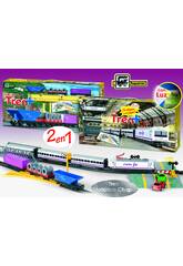 Train de voyageurs et marchandise Renfe 